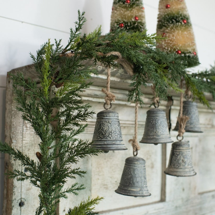26" Silver Hanging Bells Garland