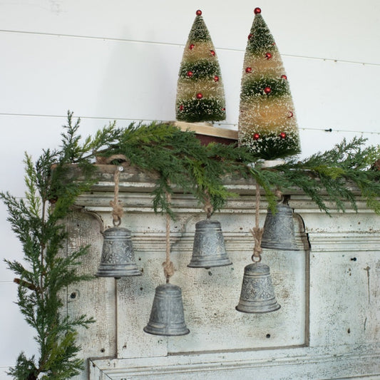 26" Silver Hanging Bells Garland