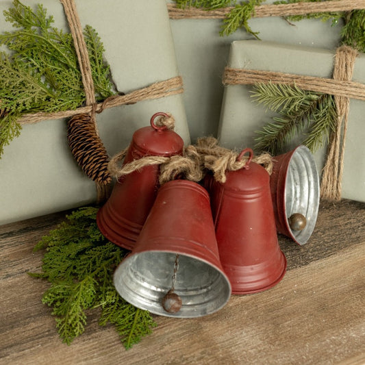 27" Red Hanging Bells Garland