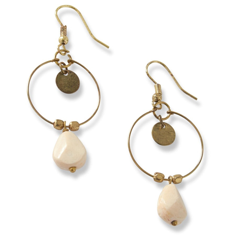 Circle Drop Bead Earring