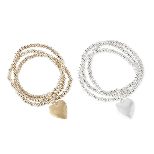 Three Strand Heart Bracelet