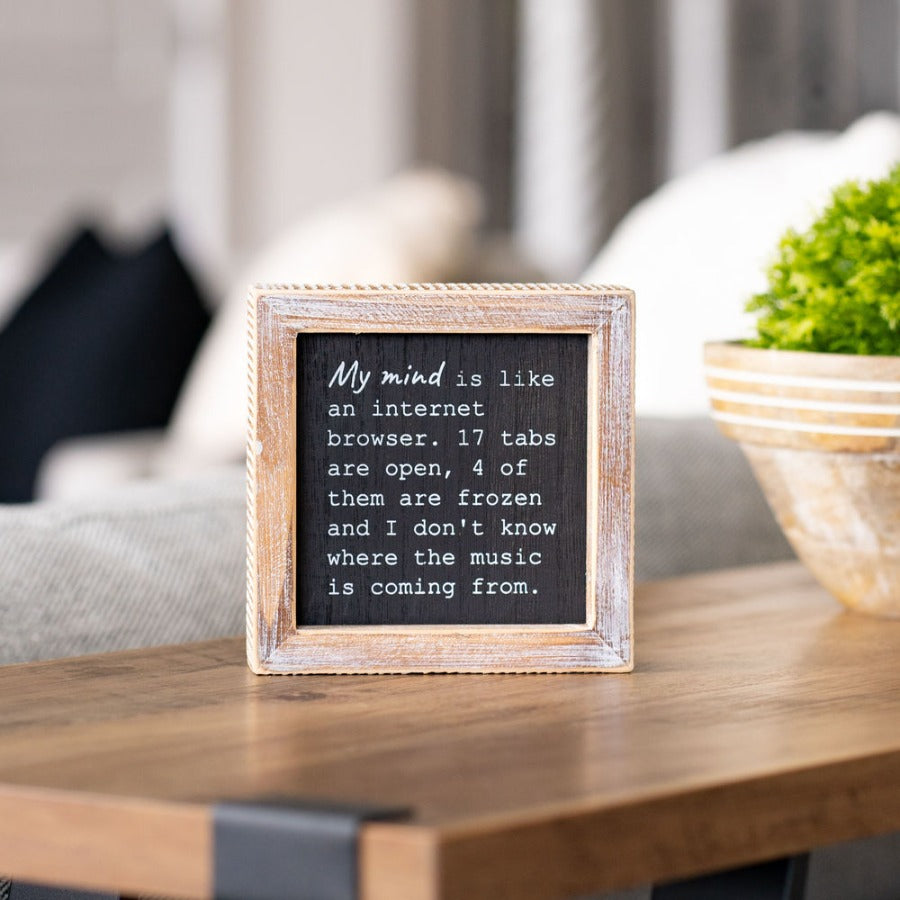 My Problems & My Mind Reversible Framed Picture