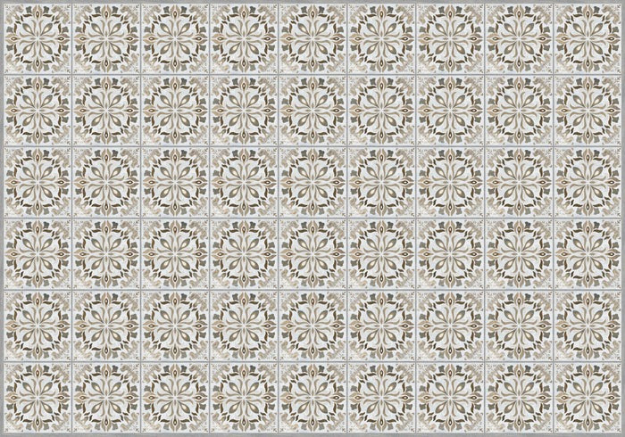 Vintage Vinyl Floorcloth- Angel