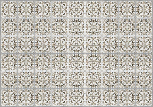 Vintage Vinyl Floorcloth- Angel