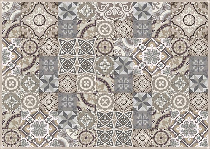 Vintage Vinyl Floorcloth- Arena