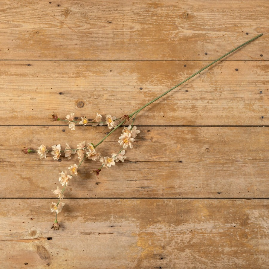 37.5" Beige & Cream Cherry Blossom Spray