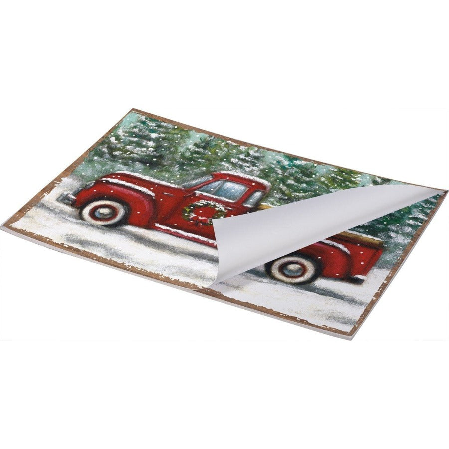 Red Truck Paper Placemat Pad