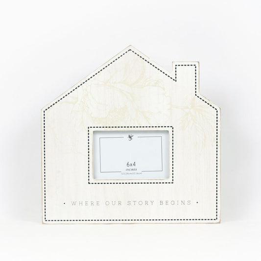 "Where Our Story Begins" Wood Picture Frame