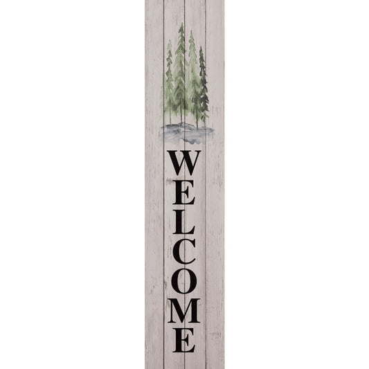 Watercolor Pines Welcome Leaner Picture