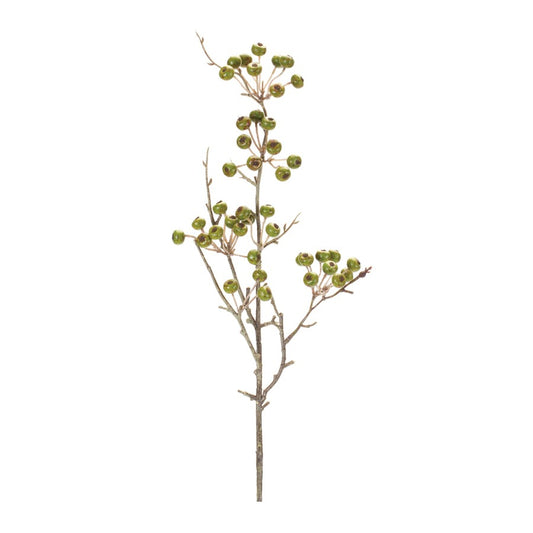 28" Green Berry Pod Spray