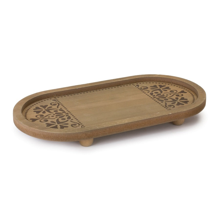 Oval Wood Tray