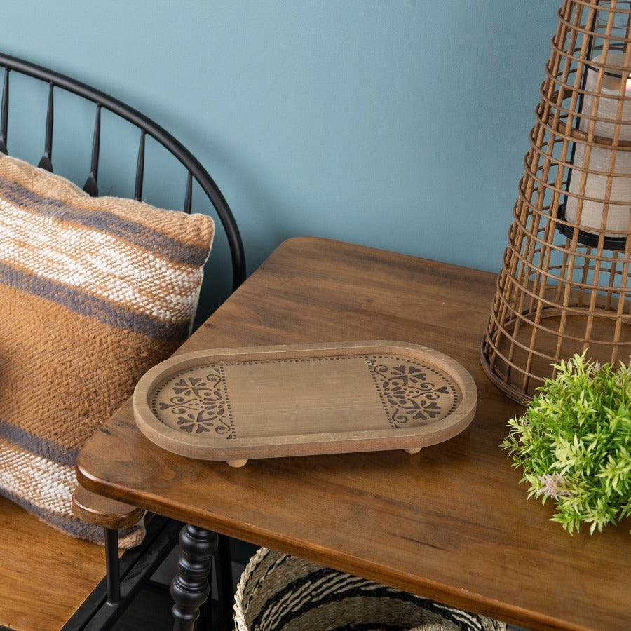 Oval Wood Tray