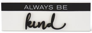 Black & White Wooden Inspirational Tabletop Signs