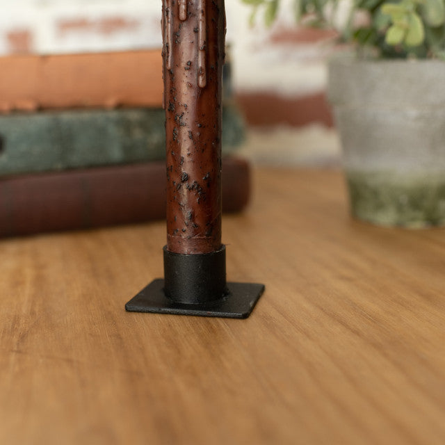 Black Metal Taper Candle Holder