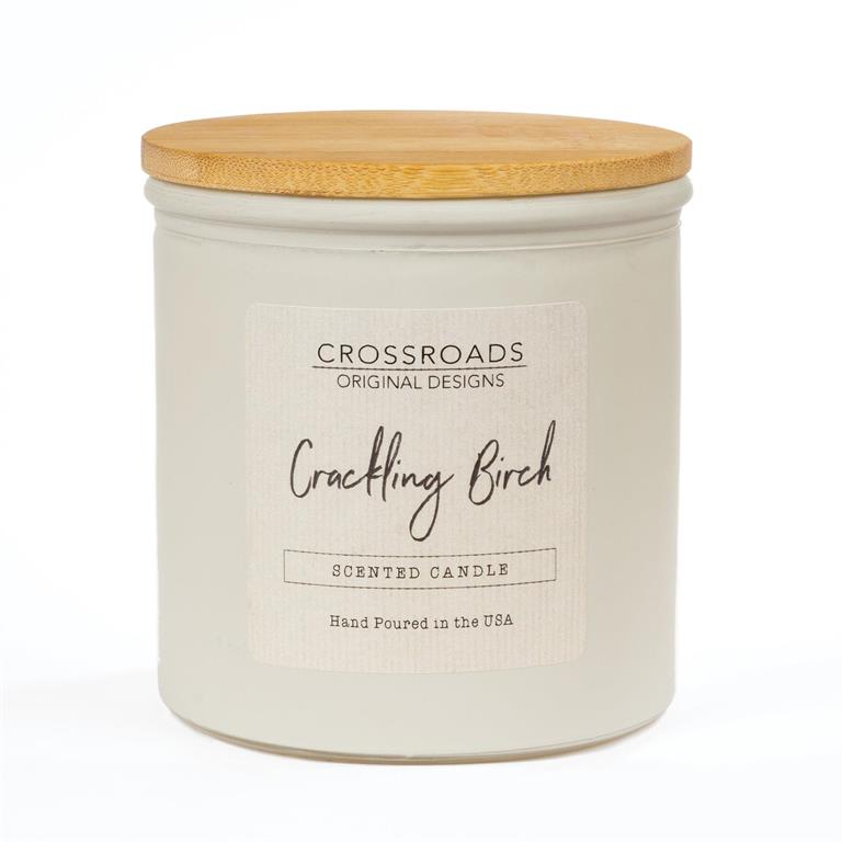 Crossroads Candle | Crackling Birch Candle | 14 oz Jar