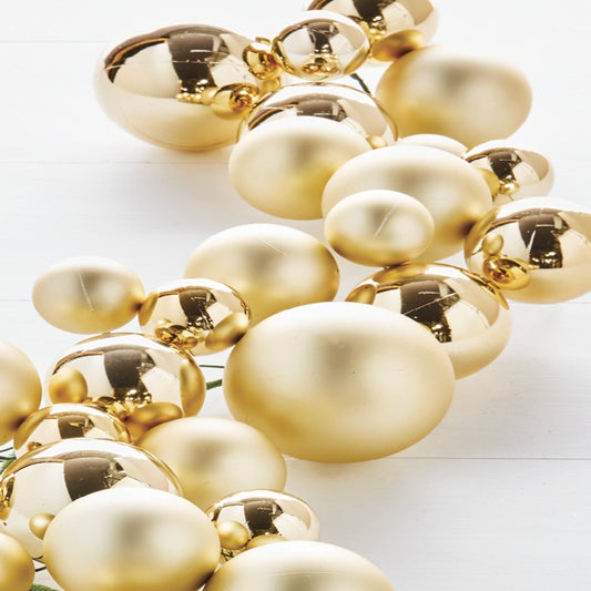 4' Gold Ball Garland