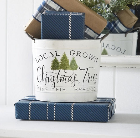 Local Grown Christmas Trees Handled Bucket