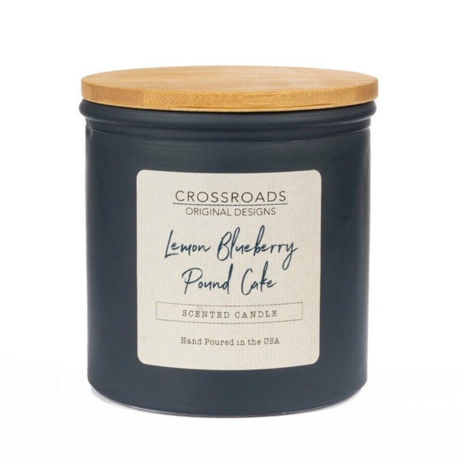 Crossroads Candle | Lemon Blueberry Poundcake Candle | 14 oz Jar