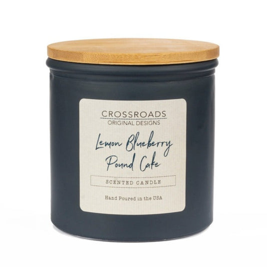 Crossroads Candle | Lemon Blueberry Poundcake Candle | 14 oz Jar