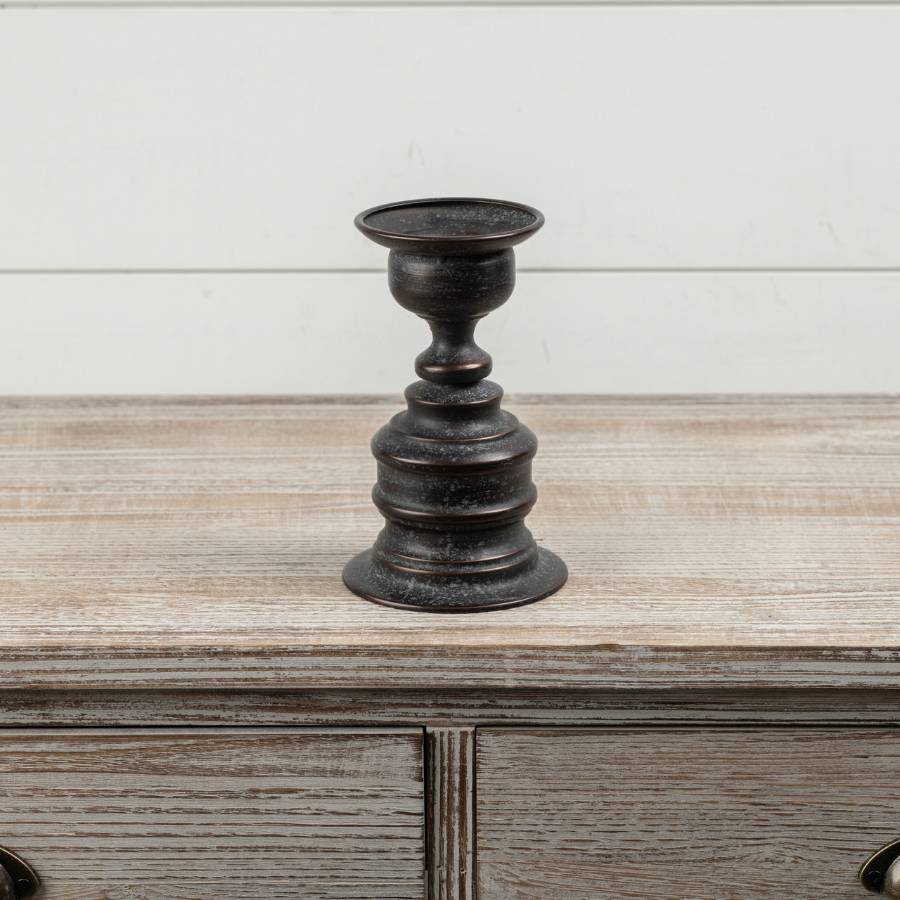 Metal Black Candlestick