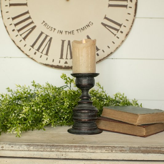Metal Black Candlestick