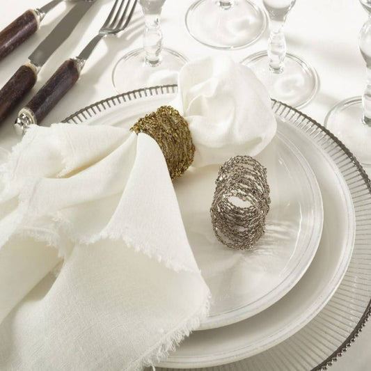 Metal Design Napkin Ring (Set of 4)