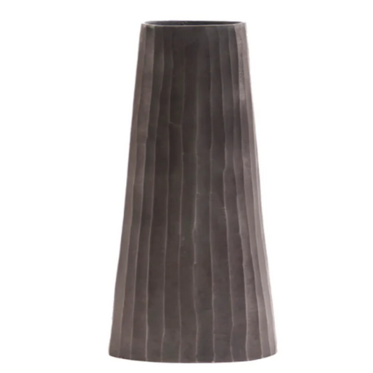 Chiseled Metal Vase