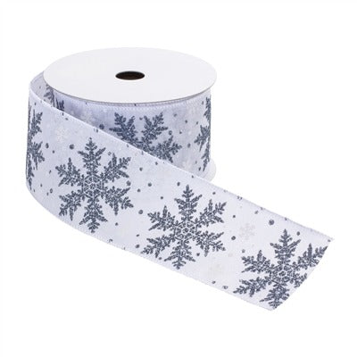 Snowflake Wired Ribbon