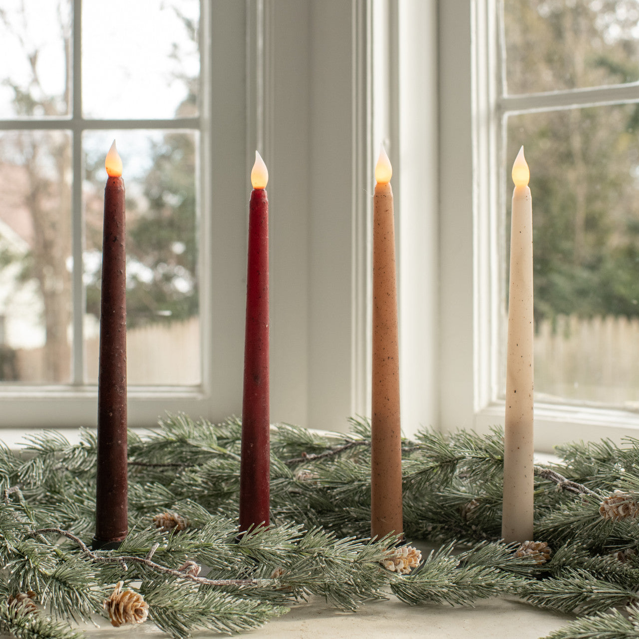Tobacco Flair Tip Candle (w/ Timer)