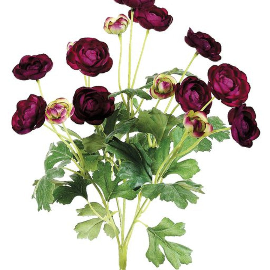 13" Mini Ranunculus Bush
