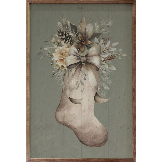 Neutral Filled Stocking Framed Picture (16 x 24)