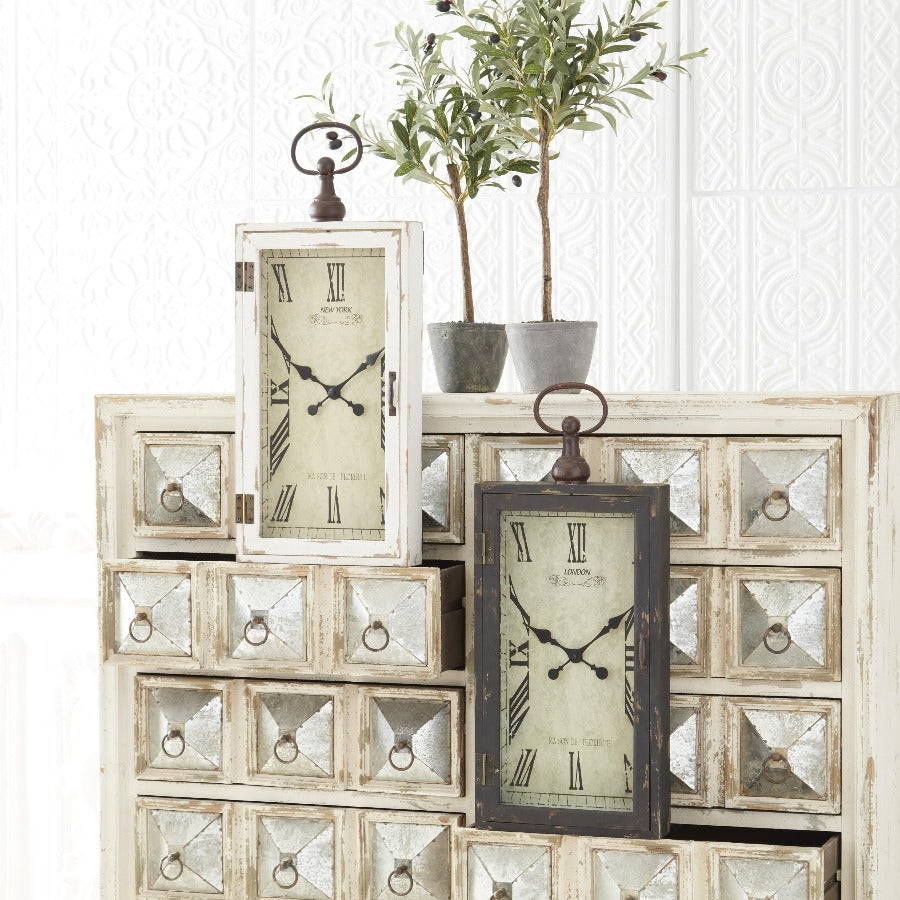 Rectangular Wood Wall Clock