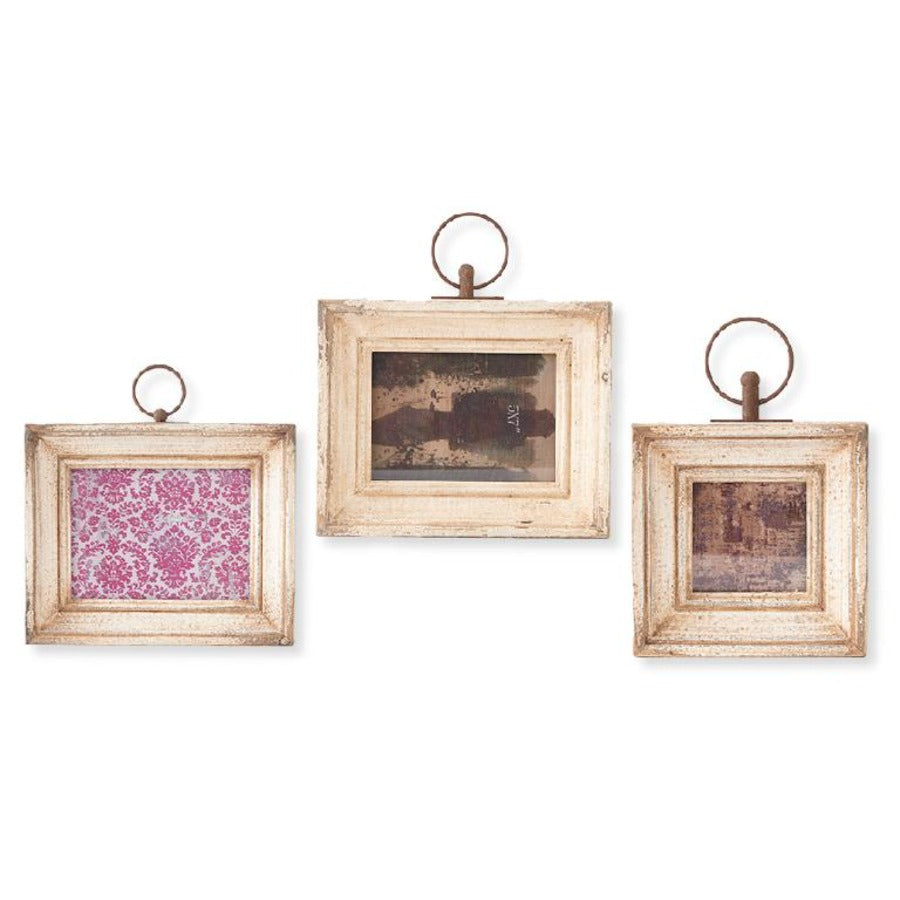 Distressed Cream Photo Frames