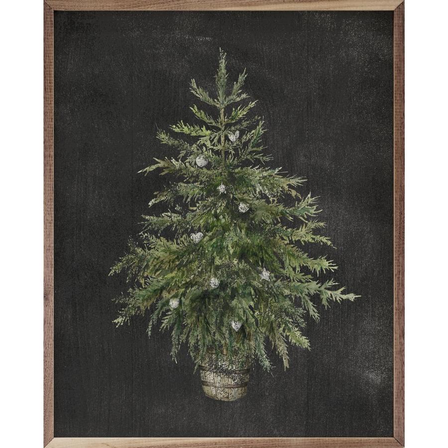 Christmas Tree Black Framed Picture (16 x 20)