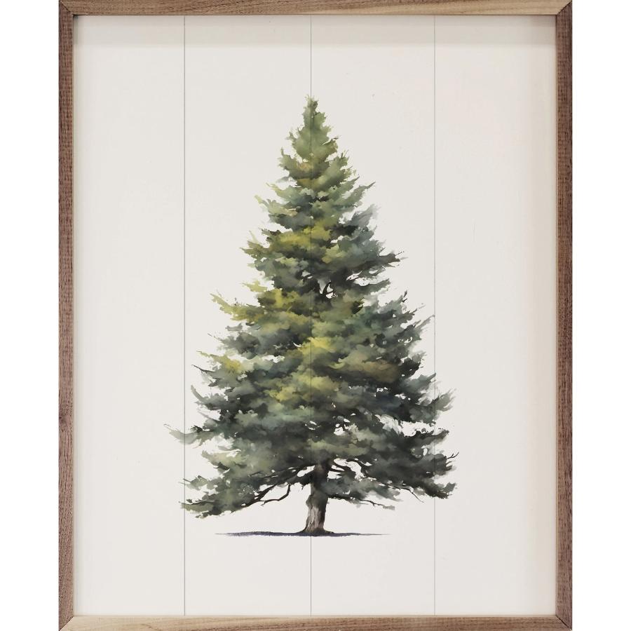 Simple Evergreen Framed Picture (8 x 10)