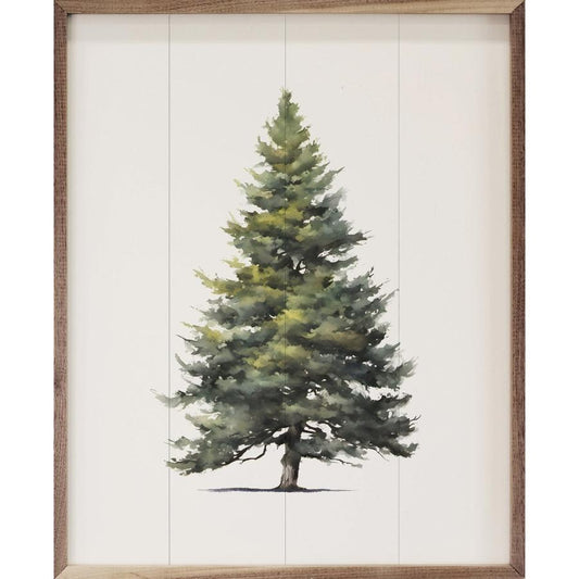 Simple Evergreen Framed Picture (16 x 20)