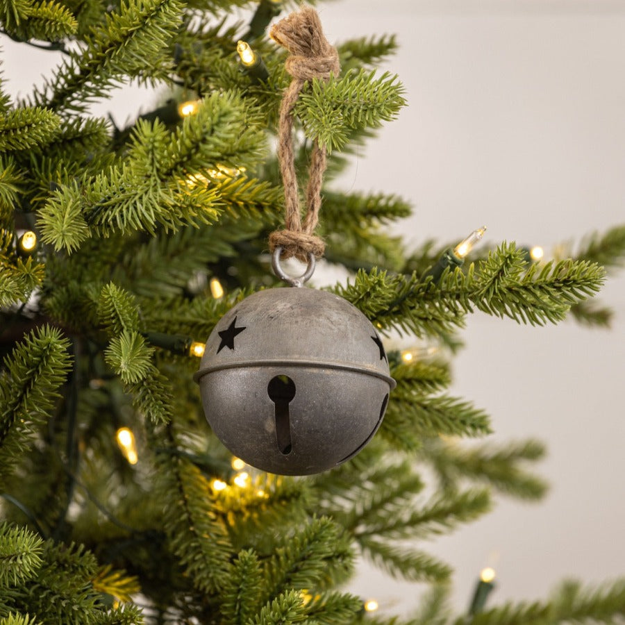 3.5" Galvanized Kira Bell Ornament