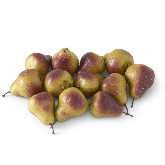 Bag of 12 Burgundy & Cream Speckled Pears