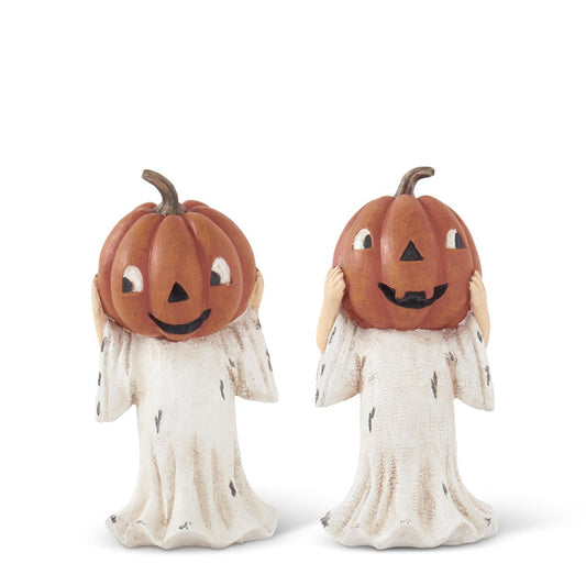 Ghost Pumpkin Heads