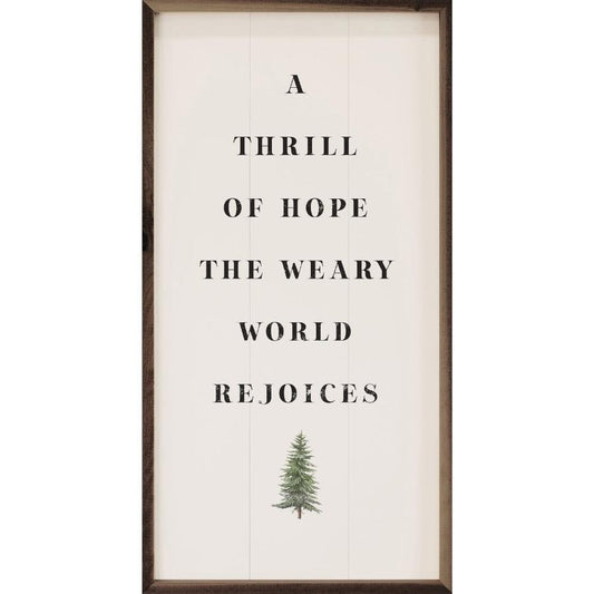 A Thrill of Hope Framed Picture (8 x 16)