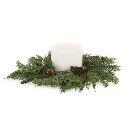 Mixed Pine Candle Ring