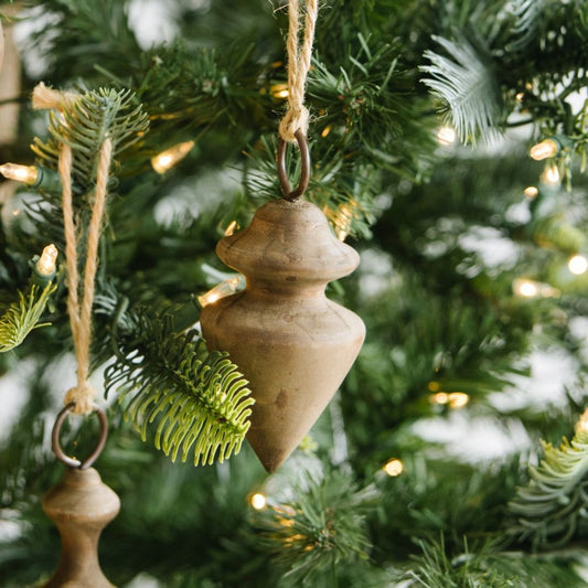 Wood Spindle Ornament