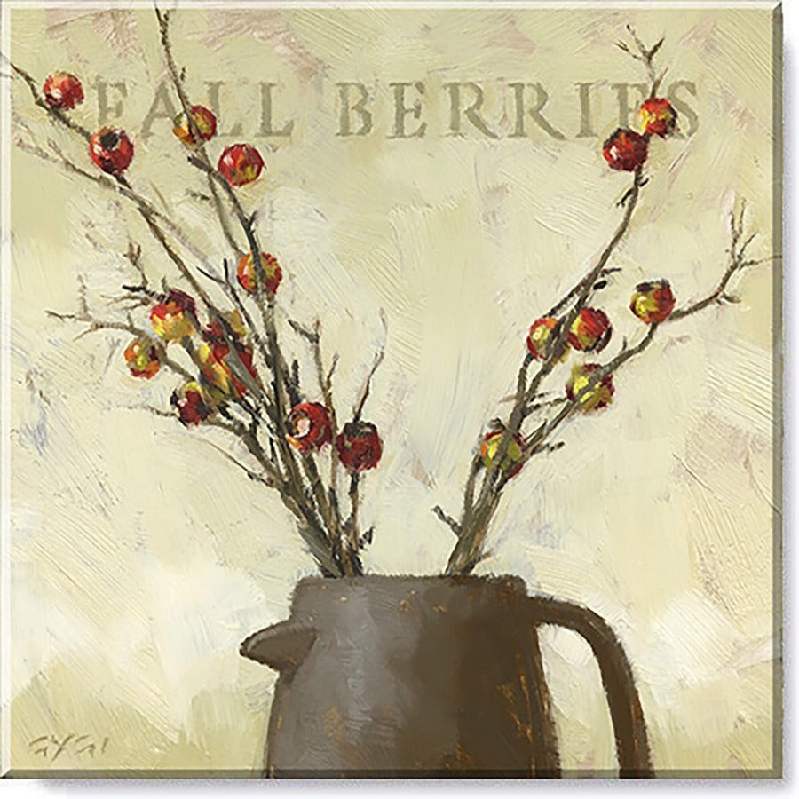Fall Berries Giclee Canvas Wall Art