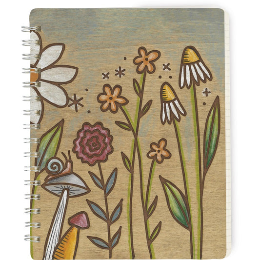Floral Field Spiral Notebook