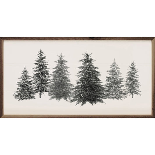 Gray Pines Framed Picture (24 x 12)