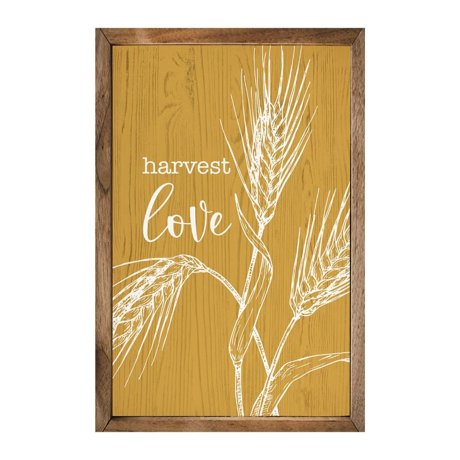 Harvest Love Wheat Framed Picture