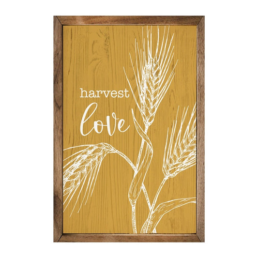 Harvest Love Wheat Framed Picture