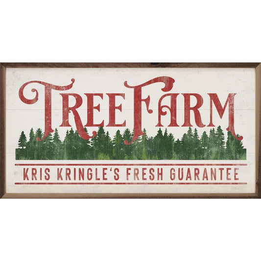 Kris Kringle's Fresh Guarantee Trees Framed Picture