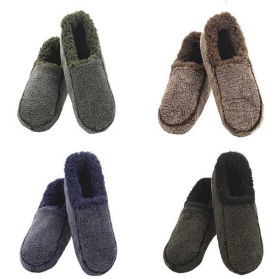 Snoozies! Two Tone Fleece Lined Slippers - Men's