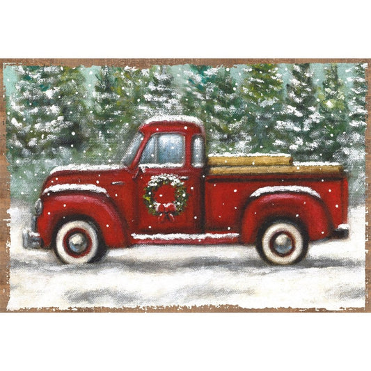 Red Truck Paper Placemat Pad